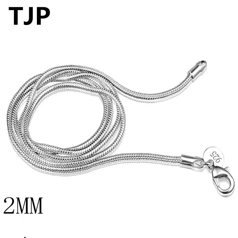 2MM Trendy Snake Chain Necklace For Women Party Clavicular Fashion Silver Plated Men Choker Necklace Charm Girl Gift
2MM Trendy Snake Chain Necklace For Women Party Clavicular Fashion Silver Plated Men Choker Necklace Charm Girl Gift