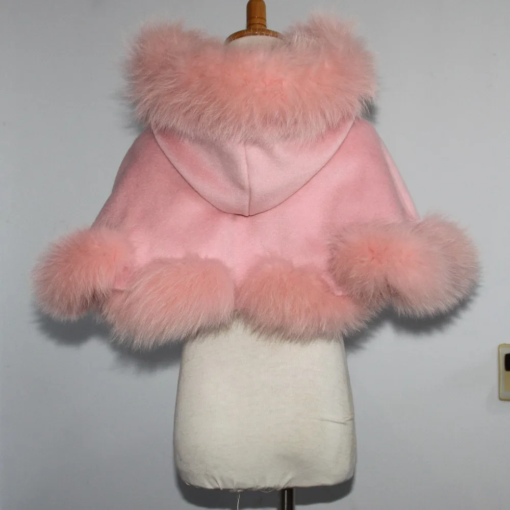 Free Shipping Kid Age1-2 Fox Fur Trim Shawl Length 30cm Detachable Hood Cashmere Cape
Free Shipping Kid Age1-2 Fox Fur Trim Shawl Length 30cm Detachable Hood Cashmere Cape