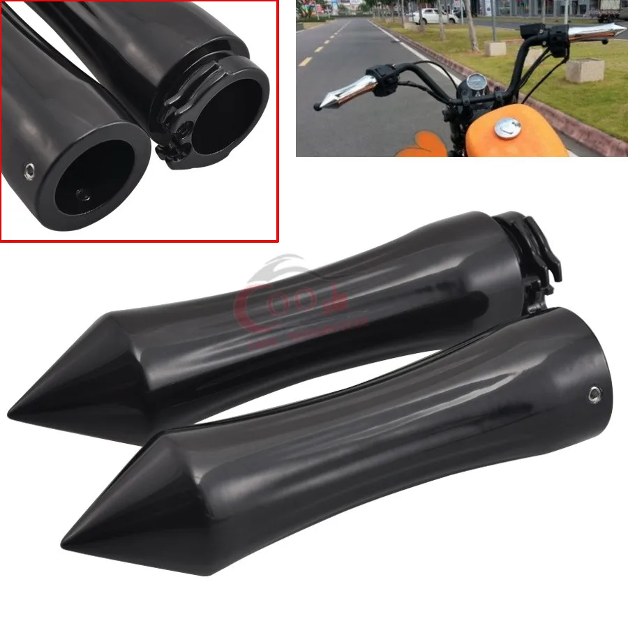 Motorcycle 1" Spike Billet Aluminum Handlebars Hand Grips Fit for Honda Yamaha Suzuki Kawasaki cruisers bikes Universal
Motorcycle 1" Spike Billet Aluminum Handlebars Hand Grips Fit for Honda Yamaha Suzuki Kawasaki cruisers bikes Universal