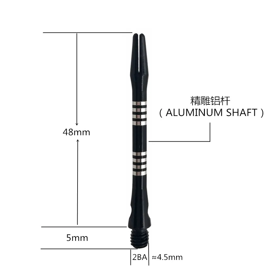 Cavalier Black 12pcs 48mm Professional darts shafts aluminum 2BA Dart Accessorie black free shipping
Cavalier Black 12pcs 48mm Professional darts shafts aluminum 2BA Dart Accessorie black free shipping