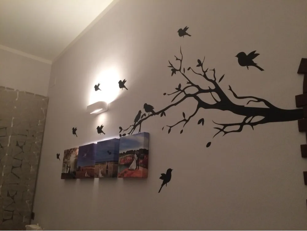Large size 147cmx71cm Vinyl Tree Branch with 10 birds Wall Decal Removable Wall Sticker Home Decor Art Mural
Large size 147cmx71cm Vinyl Tree Branch with 10 birds Wall Decal Removable Wall Sticker Home Decor Art Mural