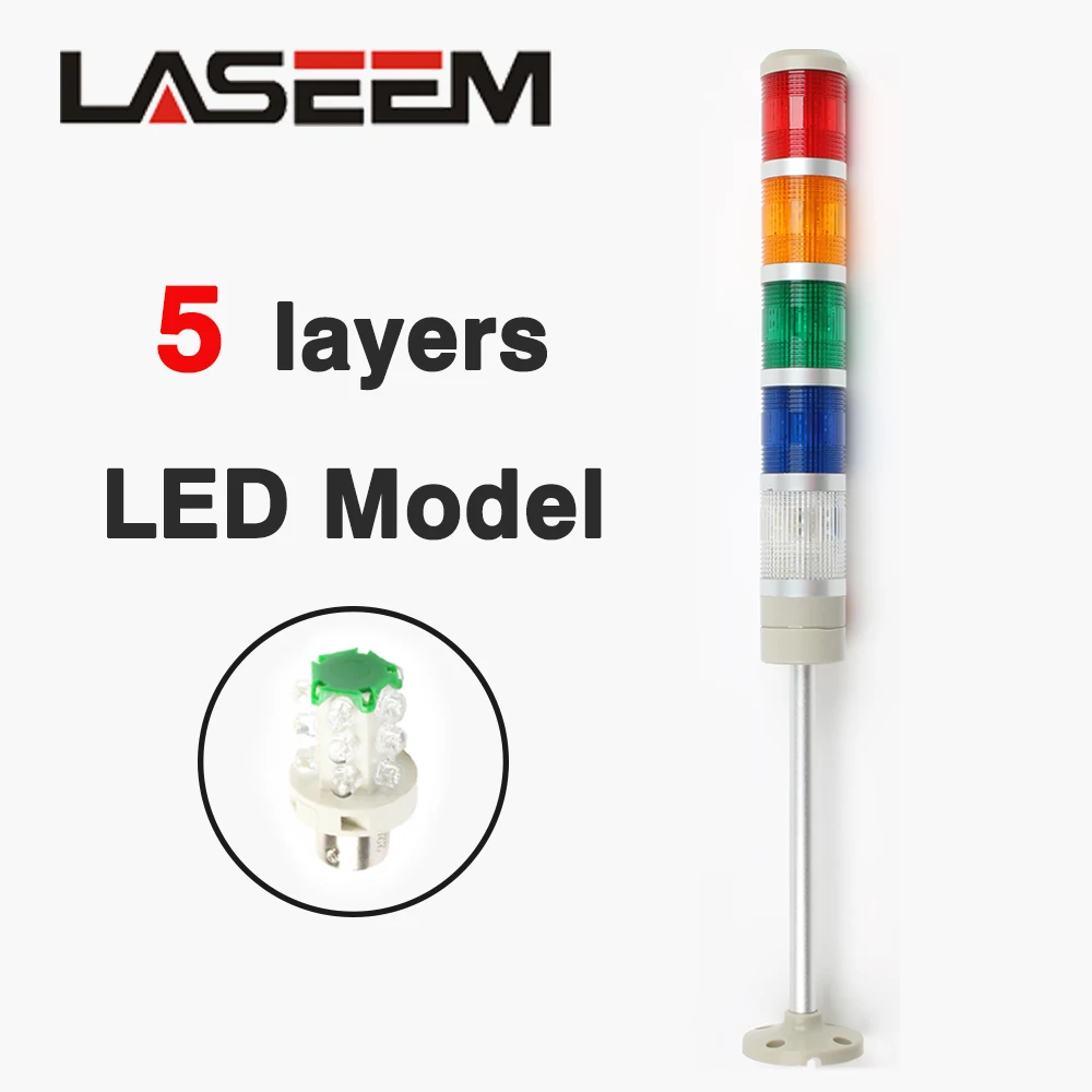 12V 24V 110V 220V Lamp Red Green Yellow Always Industrial Tower Signal Light LTA-502 indicator light LED with buzzer sound
12V 24V 110V 220V Lamp Red Green Yellow Always Industrial Tower Signal Light LTA-502 indicator light LED with buzzer sound