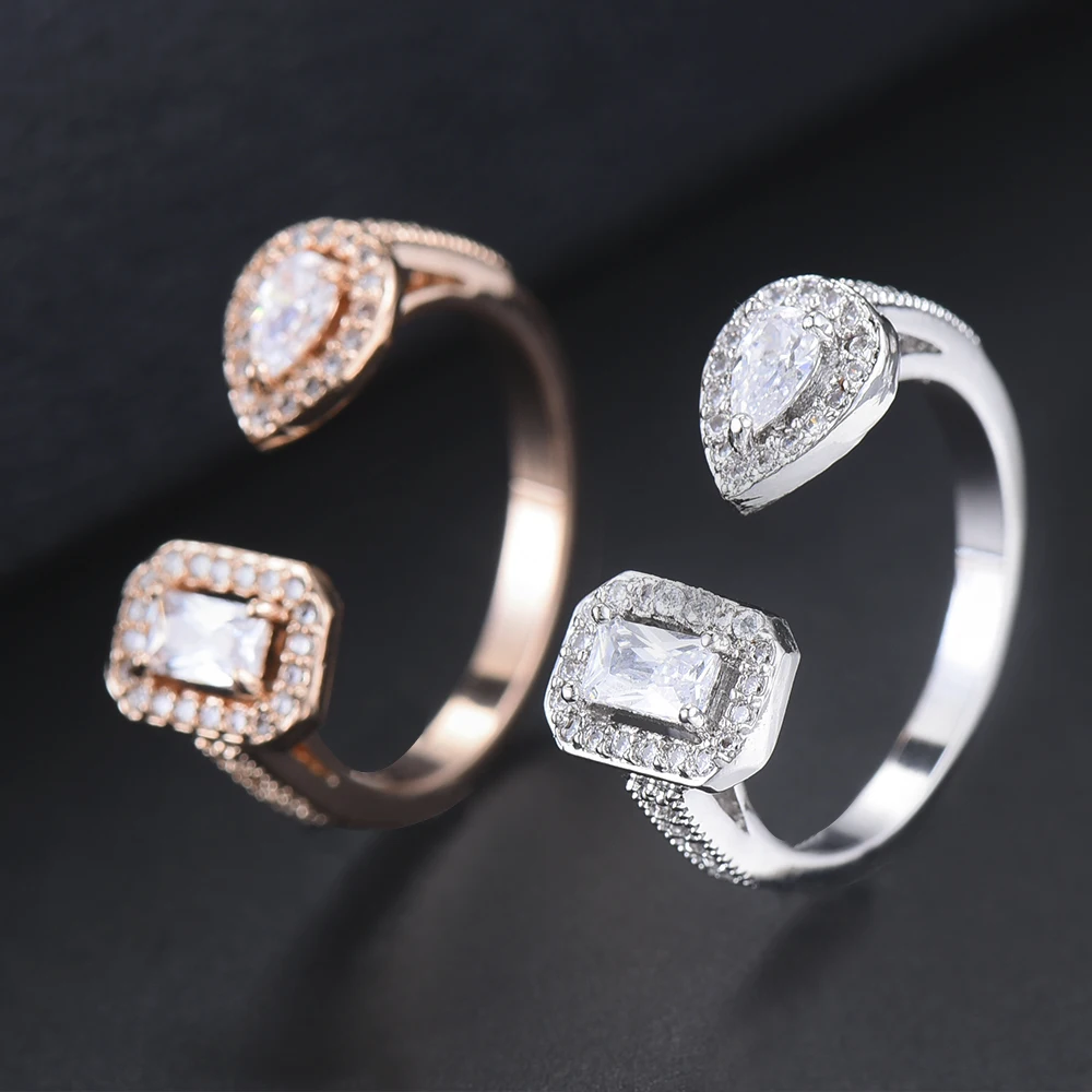 22*22mm Women Finger Ring Dubai Indian Wedding Jewelry Cubic Zirconia Inlaid Engagement Finger Rings parure bijoux femme
22*22mm Women Finger Ring Dubai Indian Wedding Jewelry Cubic Zirconia Inlaid Engagement Finger Rings parure bijoux femme
