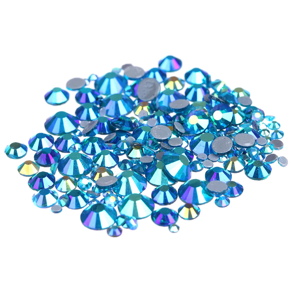 Blue Zircon AB Crystals Glass Hot Fix Rhinestones For Clothing Decoration Garment Flat Back Iron On Rhinestone
Blue Zircon AB Crystals Glass Hot Fix Rhinestones For Clothing Decoration Garment Flat Back Iron On Rhinestone