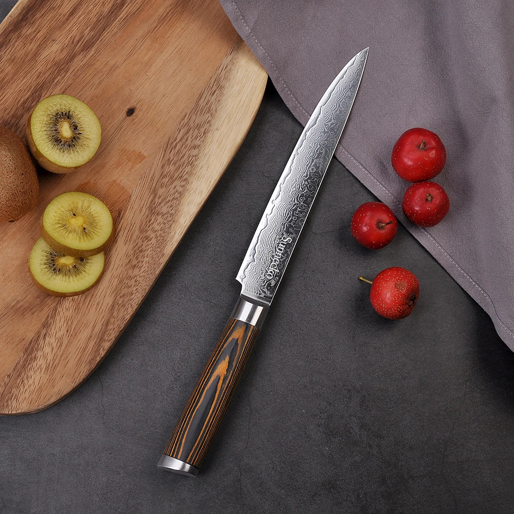 2018 SUNNECKO Дамаск 8 "нож для резки кухни острый японский VG10 стальной сердечник