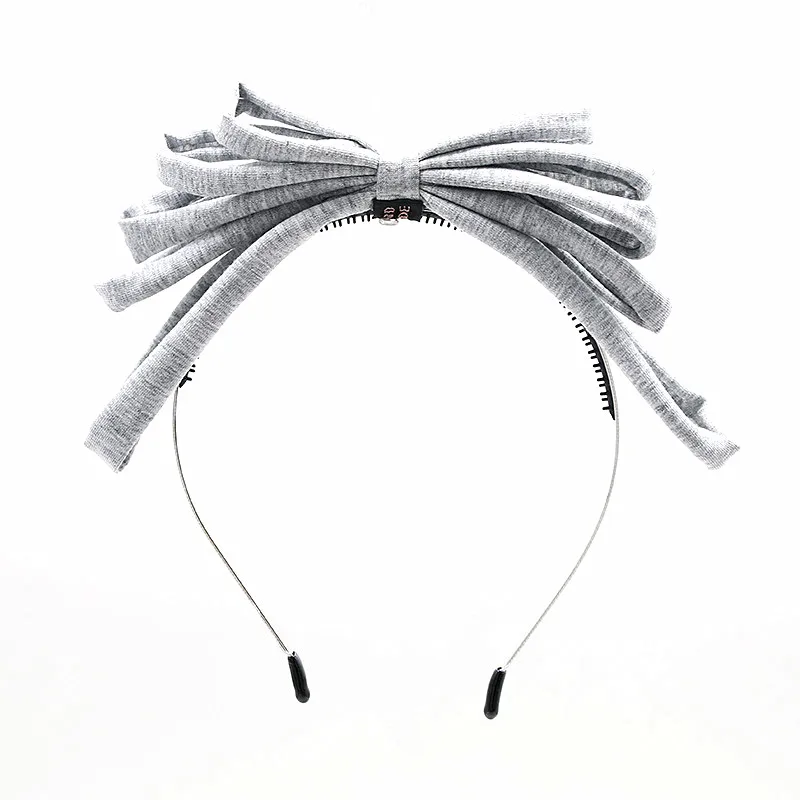 Женская Летняя трикотажная повязка на голову с бантом|fashion hair accessories|hair
