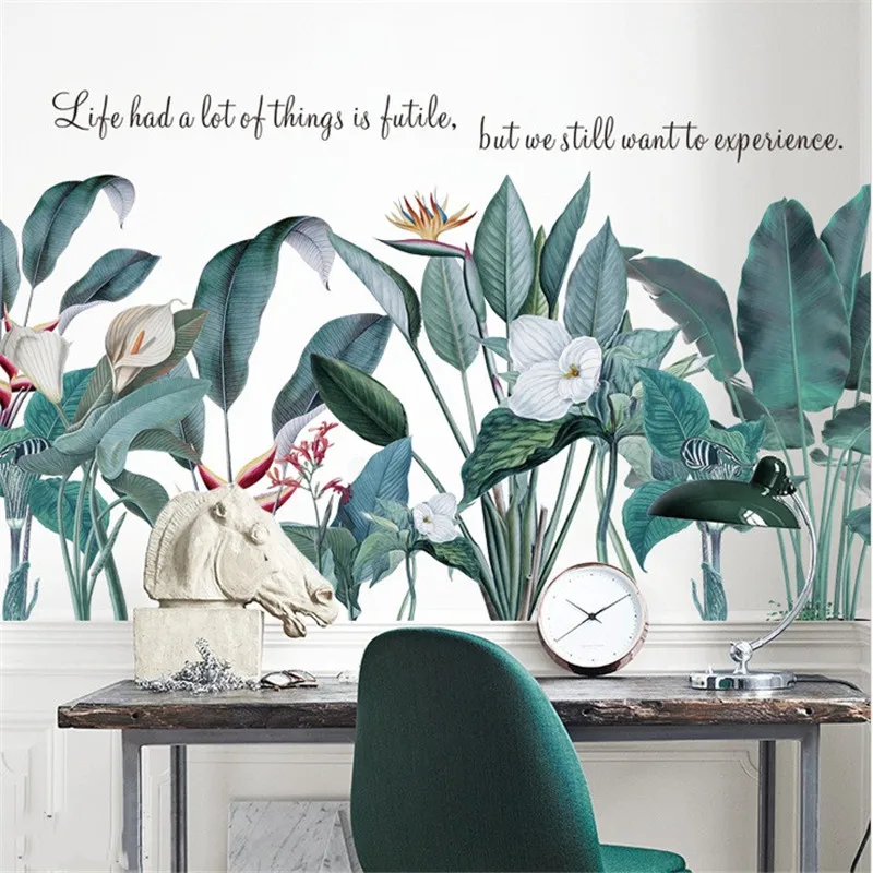 Wall Sticker Handpainted Green Leaf Plant Orchid Modern Style Living Room Decoration Bedroom Background Nortic Mural Art Poster
Wall Sticker Handpainted Green Leaf Plant Orchid Modern Style Living Room Decoration Bedroom Background Nortic Mural Art Poster