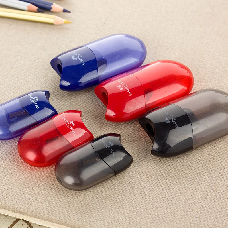 Мини точилка для карандашей Faber Castell 2 шт./лот двойное отверстие с контейнером для черных карандашей/цветных карандашей эскиз
Мини точилка для карандашей Faber Castell 2 шт./лот двойное отверстие с контейнером для черных карандашей/цветных карандашей эскиз