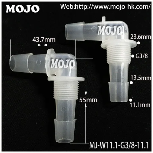 Free shipping!!MJ-W11.1-G3/8-11.1 Elbow type barbed water pipe connectors(10pcs/lots)
Free shipping!!MJ-W11.1-G3/8-11.1 Elbow type barbed water pipe connectors(10pcs/lots)
