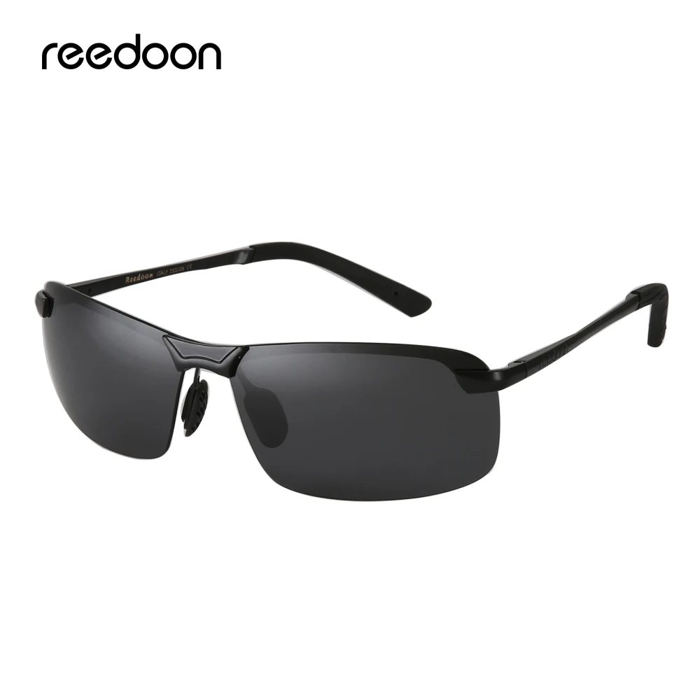 

Reedoon Sunglasses Polarized UV400 Lens Aluminium Magnesium Frame Driving Goggle For Men Women Fishing Brand Design Cool 3043