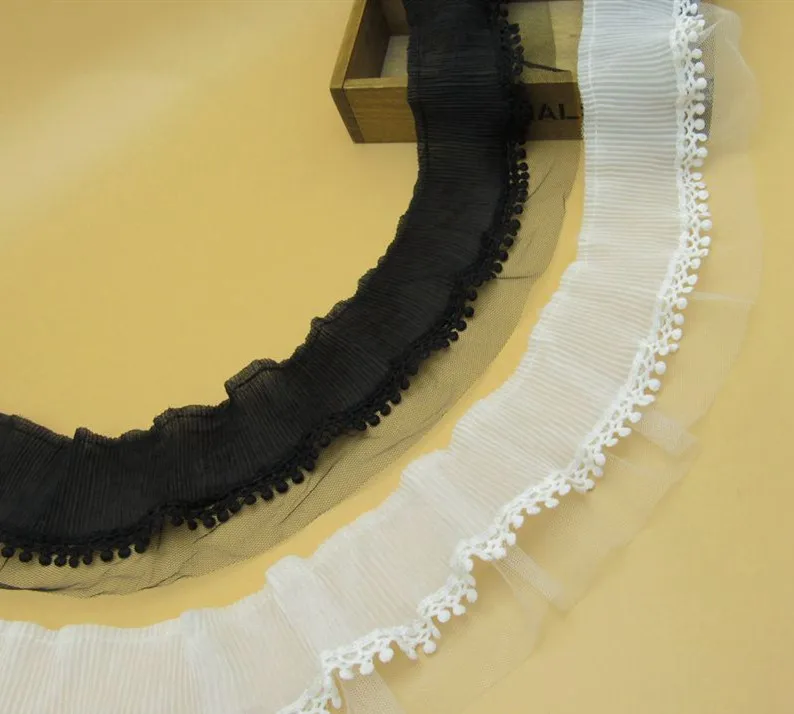3 м/упак. Одежда DIY аксессуары декоративные кружева Изысканная шифоновая сетка кружева органная складки кружева черный и белый ширина 10 см
3 м/упак. Одежда DIY аксессуары декоративные кружева Изысканная шифоновая сетка кружева органная складки кружева черный и белый ширина 10 см