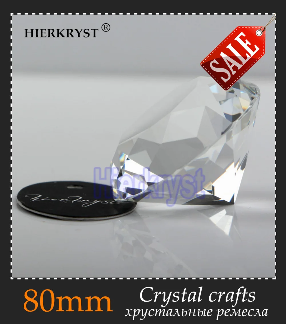 HIERKYST 1pc Clear Glass Crystal Diamond Paperweight Rainbows Cut Crafts Wedding Decoration Europe Style Ornaments 80mm #2007-10
HIERKYST 1pc Clear Glass Crystal Diamond Paperweight Rainbows Cut Crafts Wedding Decoration Europe Style Ornaments 80mm #2007-10