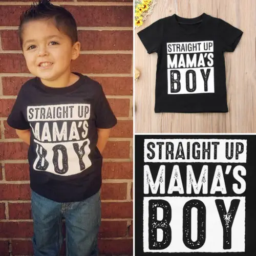 Одежда для маленьких мальчиков хлопковая футболка с короткими рукавами От 1 до 6