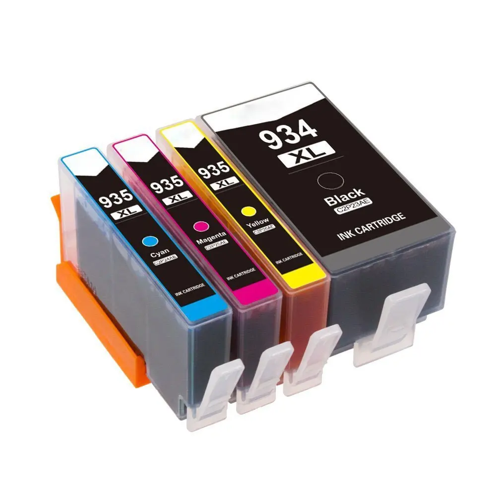 Compatible Ink Cartridges Replacement for HP 934XL 935XL 934 935 High Yield 4 Pack ( 1 Black, 1 Cyan, 1 Magenta, 1 Yellow ) for
Compatible Ink Cartridges Replacement for HP 934XL 935XL 934 935 High Yield 4 Pack ( 1 Black, 1 Cyan, 1 Magenta, 1 Yellow ) for