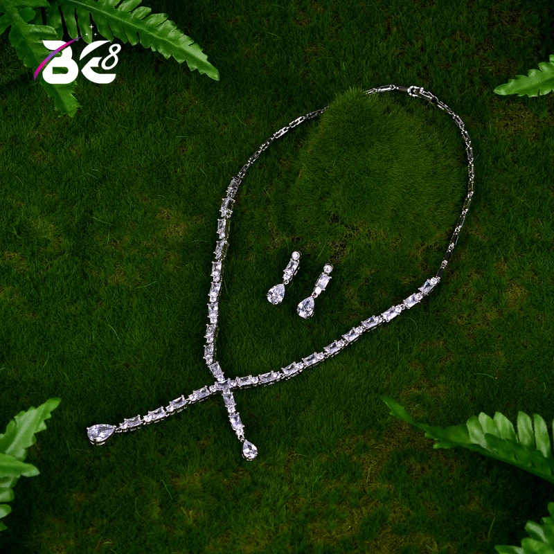 Be 8 AAA Clear Cubic Zirconia Square Necklace Earrings Jewellery Sets for Brides Wedding Jewelry Sets bijoux femme ensemble S048
Be 8 AAA Clear Cubic Zirconia Square Necklace Earrings Jewellery Sets for Brides Wedding Jewelry Sets bijoux femme ensemble S048