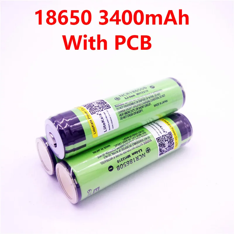 2023 LiitoKala Protected 100% Original NCR18650B 18650 3400mah Rechargeable battery with 3.7V PCB
2023 LiitoKala Protected 100% Original NCR18650B 18650 3400mah Rechargeable battery with 3.7V PCB