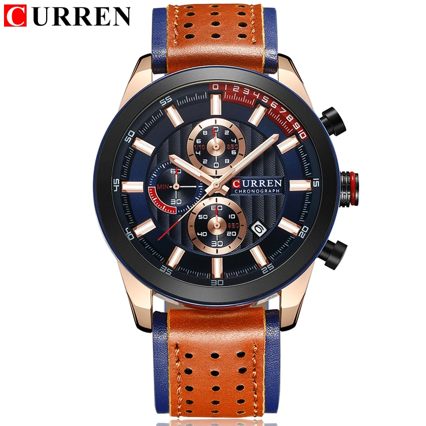 Men Watches Luxury Brand CURREN Multi Function Mens Sport Quartz Watch Man Waterproof leather Business Clock Male Wrist Watch
Men Watches Luxury Brand CURREN Multi Function Mens Sport Quartz Watch Man Waterproof leather Business Clock Male Wrist Watch