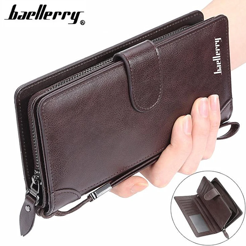 Top Quality Leather Men Wallets Multifunction Wallet Men Baellerry Casual Male Clutch Long Zipper Coin purse carteira feminina
Top Quality Leather Men Wallets Multifunction Wallet Men Baellerry Casual Male Clutch Long Zipper Coin purse carteira feminina