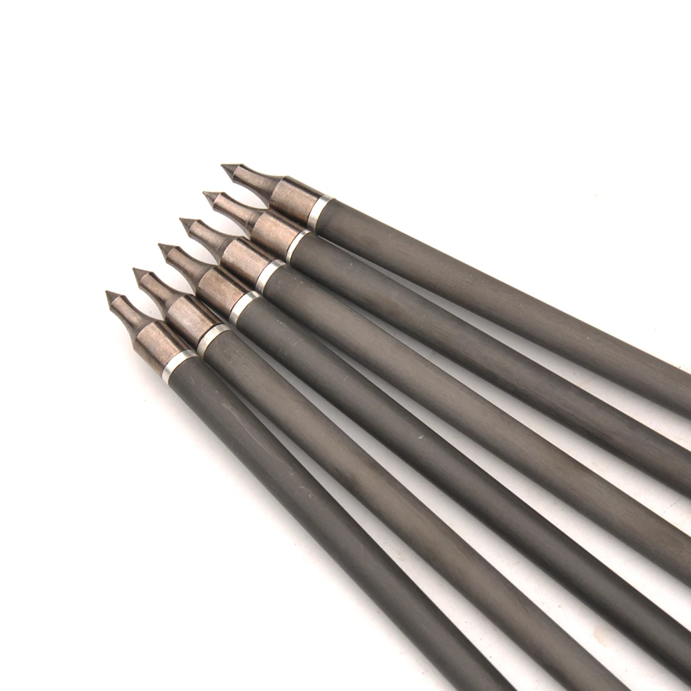 6/12/24pcs 30" Spine 350 Pure Carbon Arrows OD7.6MM/ID6.0MM with 1 Whtie 2 Orange Plastic Feather for Recurve Bow Archery
6/12/24pcs 30" Spine 350 Pure Carbon Arrows OD7.6MM/ID6.0MM with 1 Whtie 2 Orange Plastic Feather for Recurve Bow Archery