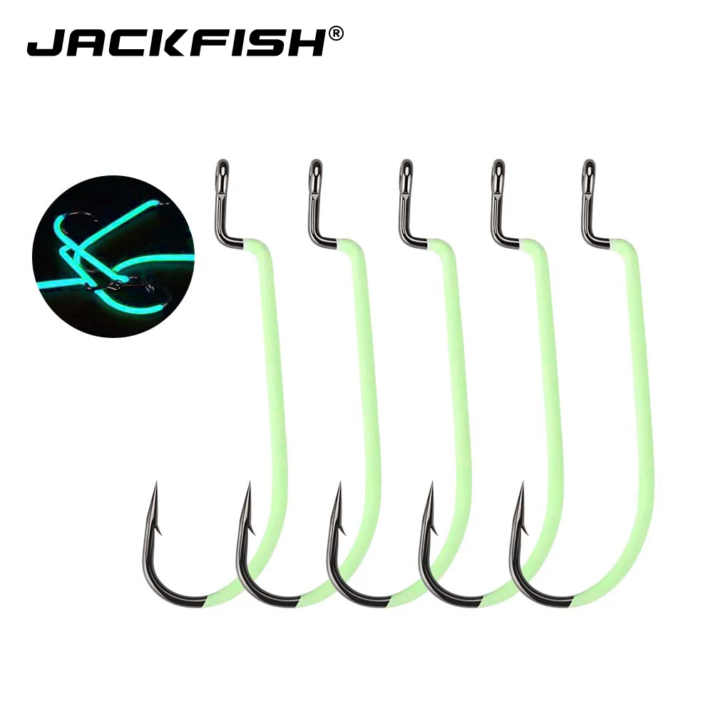 JACKFISH High Carbon Steel Luminous Fishing Hook #3-#3/0 10pcs/lot Fishhooks Durable Pesca Sharp barbed hook Fishing Tackle
JACKFISH High Carbon Steel Luminous Fishing Hook #3-#3/0 10pcs/lot Fishhooks Durable Pesca Sharp barbed hook Fishing Tackle