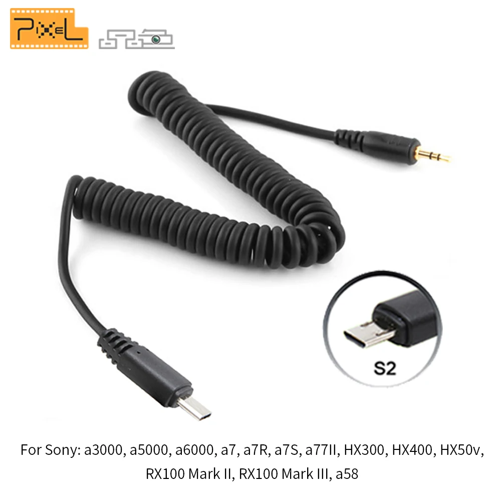 Беспроводной кабель спуска затвора 1 5 м с дистанционным управлением PIXEL CL-S2 для Sony