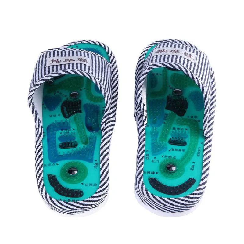 Магнитные сандалии Shiatsu рефлексологические шлепанцы для массажа позвоночника