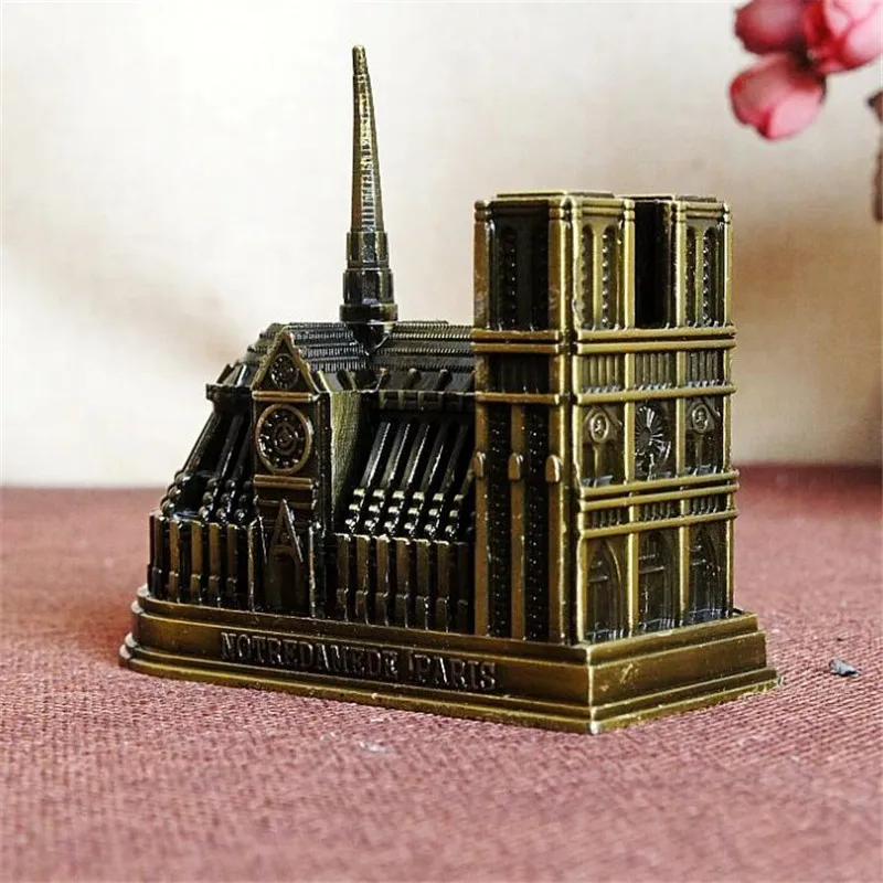 Notre Dame Cathedral Zinc Alloy Crafts French Church Model Ornaments Building Decoration Action Figure Toy
Notre Dame Cathedral Zinc Alloy Crafts French Church Model Ornaments Building Decoration Action Figure Toy