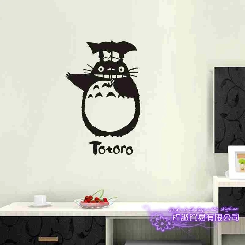 Фото Наклейка на стену Тоторо виниловая наклейка s Декор для дома декоративные