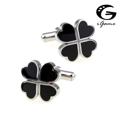 iGame Black Cuff Links Quality Brass Material Novelty Clover Design Free Shipping
iGame Black Cuff Links Quality Brass Material Novelty Clover Design Free Shipping