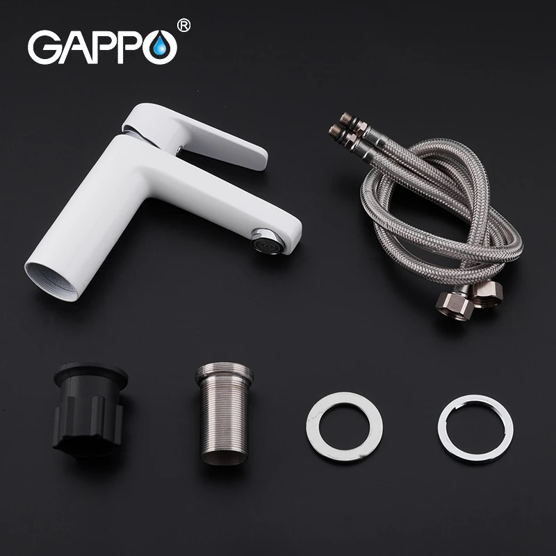 GAPPO Deck Mounted White Spray Lacquered Basin Faucet Sink Mixer Tap Solid Brass Tap Water Faucet Waterfall Basin Mixer Faucet
GAPPO Deck Mounted White Spray Lacquered Basin Faucet Sink Mixer Tap Solid Brass Tap Water Faucet Waterfall Basin Mixer Faucet