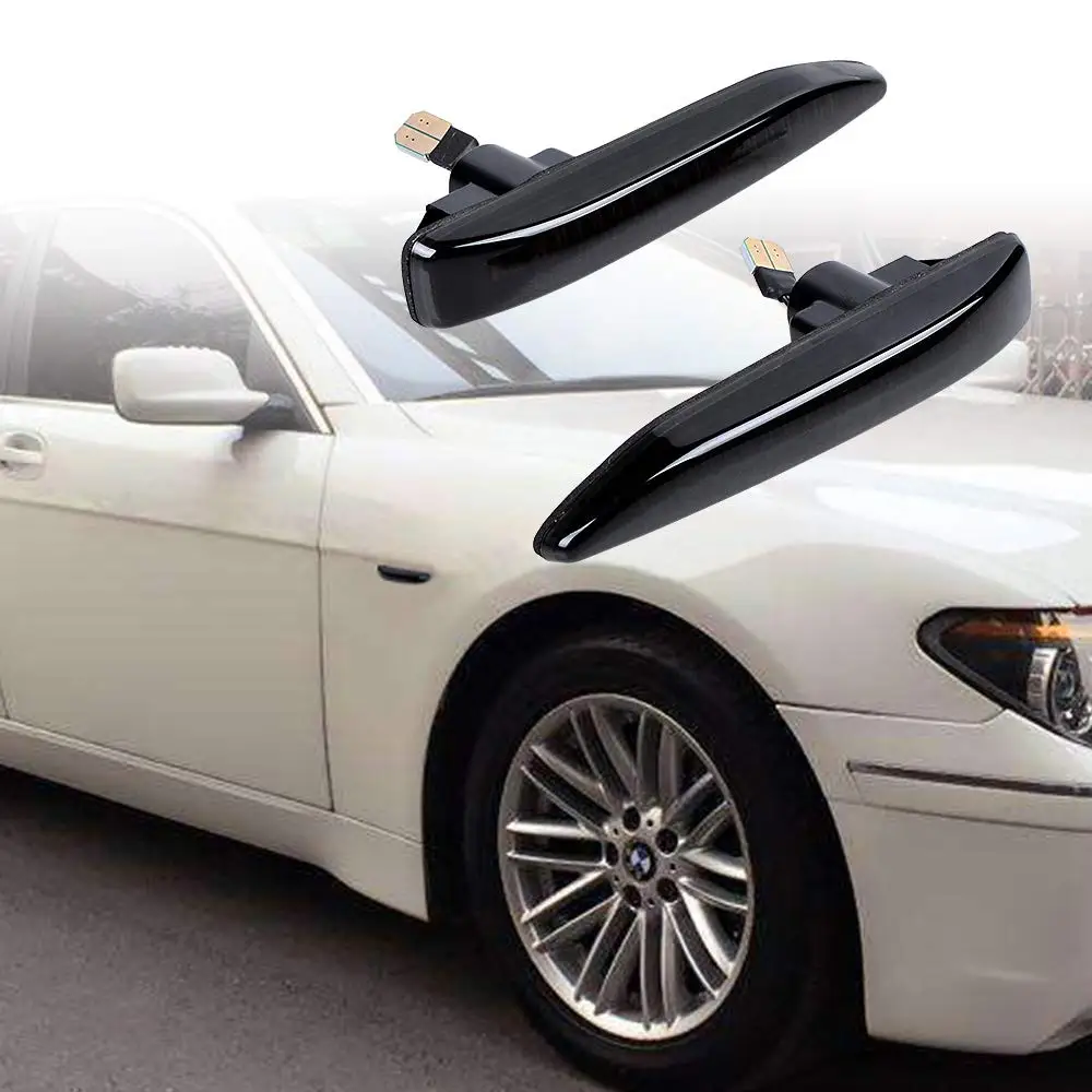 2PCS Dynamic LED Fender Side marker Repeater lights Turn Signal Indicator Lights Compatible For BMW E65 E66 E67 63137164757
2PCS Dynamic LED Fender Side marker Repeater lights Turn Signal Indicator Lights Compatible For BMW E65 E66 E67 63137164757