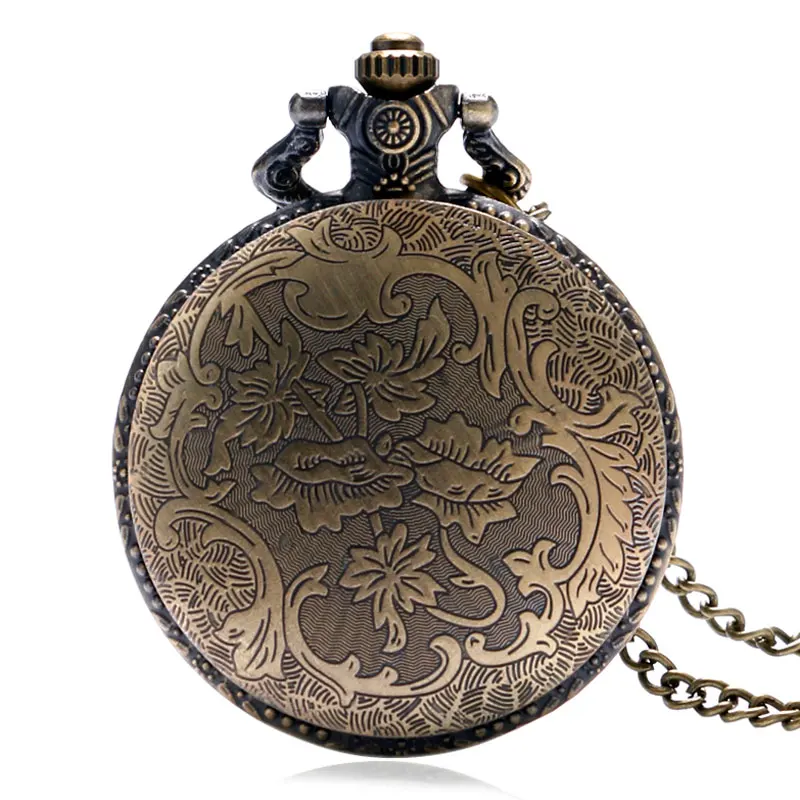 

Hot Sale Bronze United States Department of The Army Theme Quartz Pocket Watch With Necklace Chain Gift For Men Women