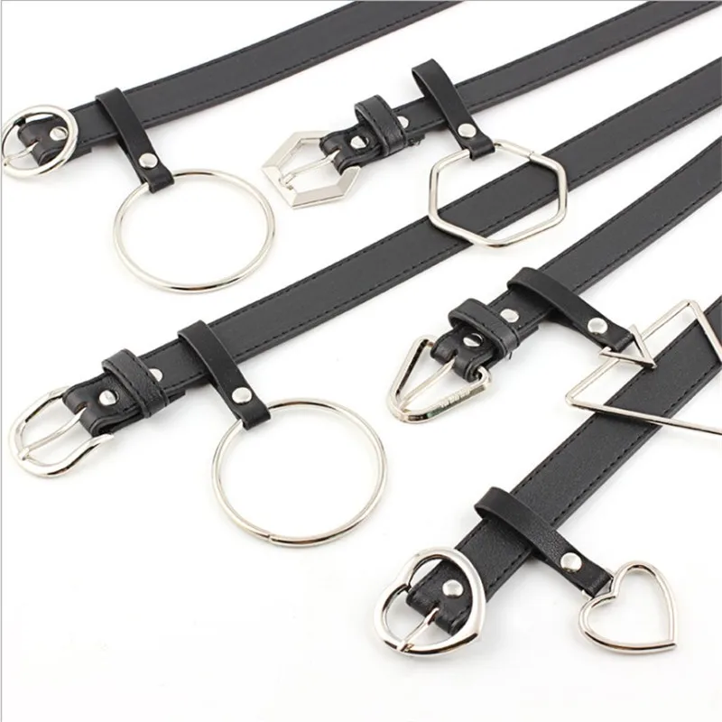 Black PU leather Waist Belt New female Punk Jeans Waistband Big O Ring Metal buckle belt for Women Exaggerated Cinturon
Black PU leather Waist Belt New female Punk Jeans Waistband Big O Ring Metal buckle belt for Women Exaggerated Cinturon