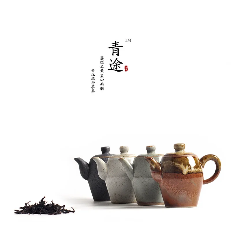 Retro Japanese ancient rock mud Ru kiln small teapot pottery kiln pot thick pottery pot with filter tea set wholesale
Retro Japanese ancient rock mud Ru kiln small teapot pottery kiln pot thick pottery pot with filter tea set wholesale