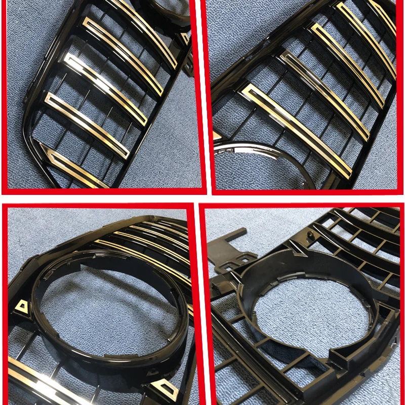 Для MercedesMB W204 Sport grill GT R style ABS silver без знака C class C200 C63AMG look grills не для C63 AMG 07-14 |
