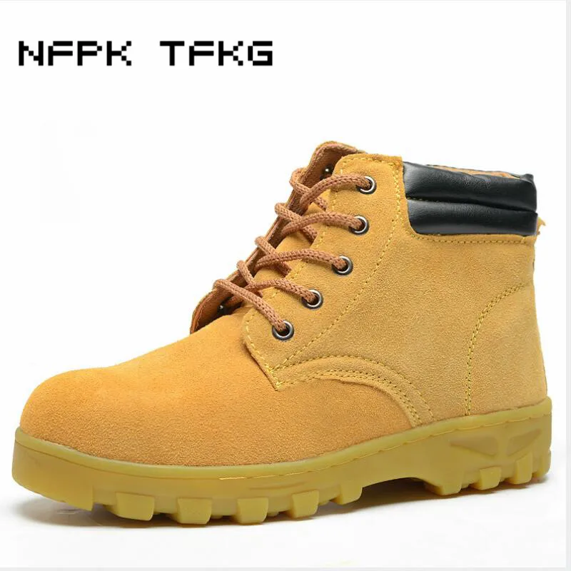 mens fashion suede leather plate bottom ankle boots steel toe caps work safety shoes lace up flat shoe protection footwear male
mens fashion suede leather plate bottom ankle boots steel toe caps work safety shoes lace up flat shoe protection footwear male