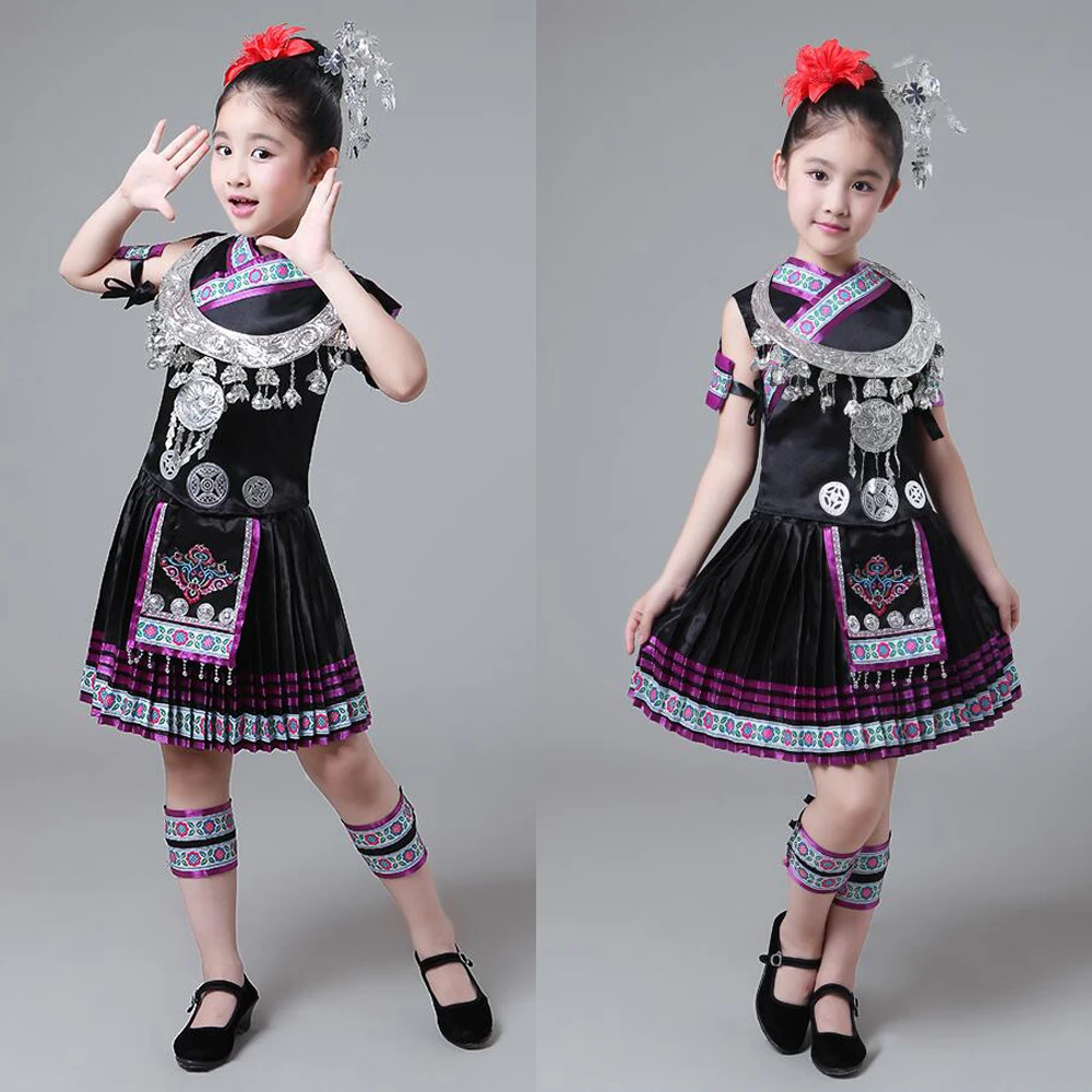 Kids Hmong Clothes Summer Children Stage Performance Suits Girls Ballroom dance wear costumes Clothing Children Miao Costumes
Kids Hmong Clothes Summer Children Stage Performance Suits Girls Ballroom dance wear costumes Clothing Children Miao Costumes