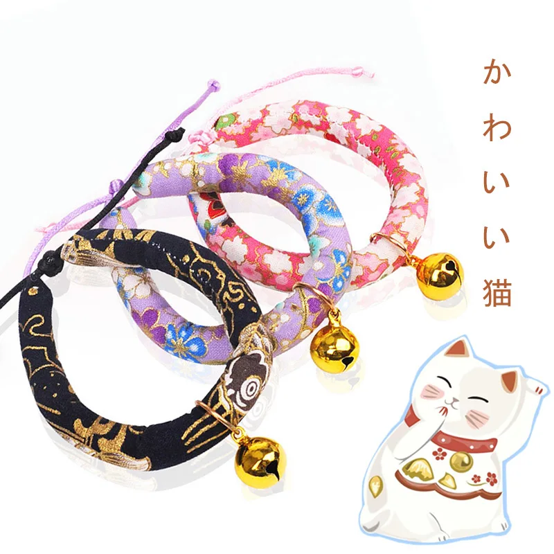 Japanese Style Cat Collar With Bell 8"~16" Adjustable Range Cotton Collar Kitten Puppies Cute Collar
Japanese Style Cat Collar With Bell 8"~16" Adjustable Range Cotton Collar Kitten Puppies Cute Collar