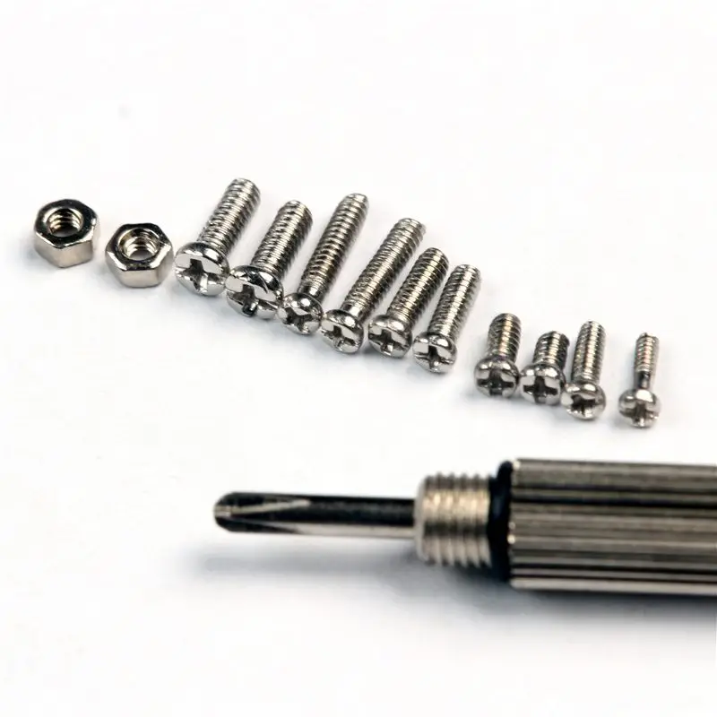 600Pcs/Set Small Stainless Steel Screws 12 Kinds of Electronics Nuts Assortment + 1pc Screwdriver for watches/glasses/electronic
600Pcs/Set Small Stainless Steel Screws 12 Kinds of Electronics Nuts Assortment + 1pc Screwdriver for watches/glasses/electronic