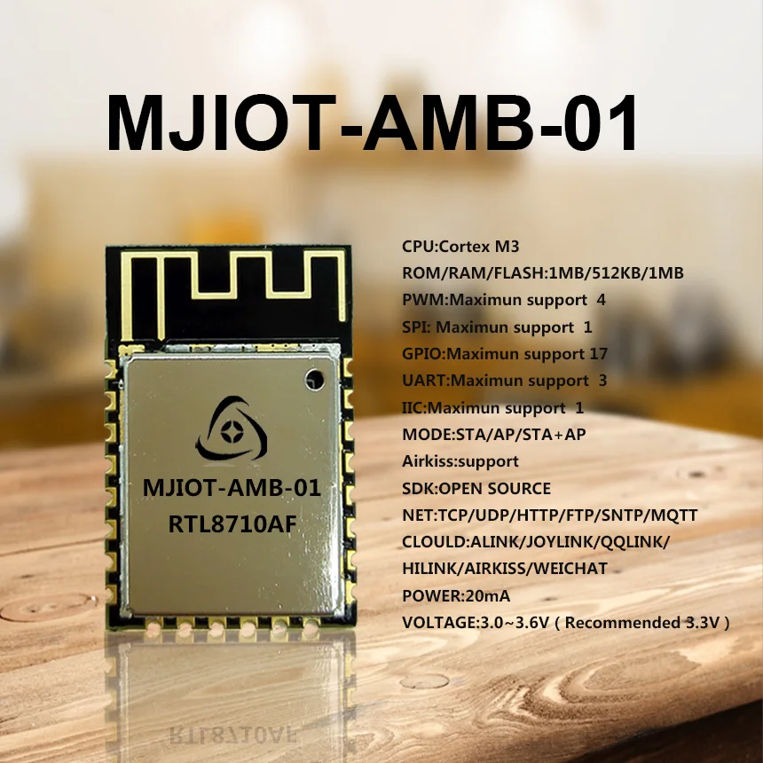 For RTL8710 RTL8710AF WIFI transmission module supports SDK two development, cost-effective.
For RTL8710 RTL8710AF WIFI transmission module supports SDK two development, cost-effective.