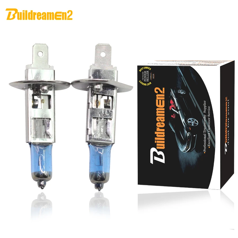 Buildreamen2 2 Pieces 100W H1 Halogen Bulb Lamp 4300K Warm White 12V High Power Car Styling Headlight Fog Light
Buildreamen2 2 Pieces 100W H1 Halogen Bulb Lamp 4300K Warm White 12V High Power Car Styling Headlight Fog Light