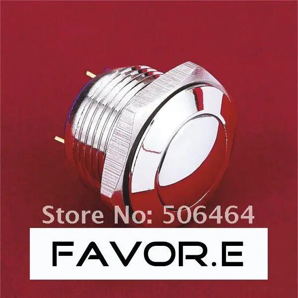 * 16mm Stainless steel IP65 Momentary Push Button Switch domed round PIN terminal
* 16mm Stainless steel IP65 Momentary Push Button Switch domed round PIN terminal