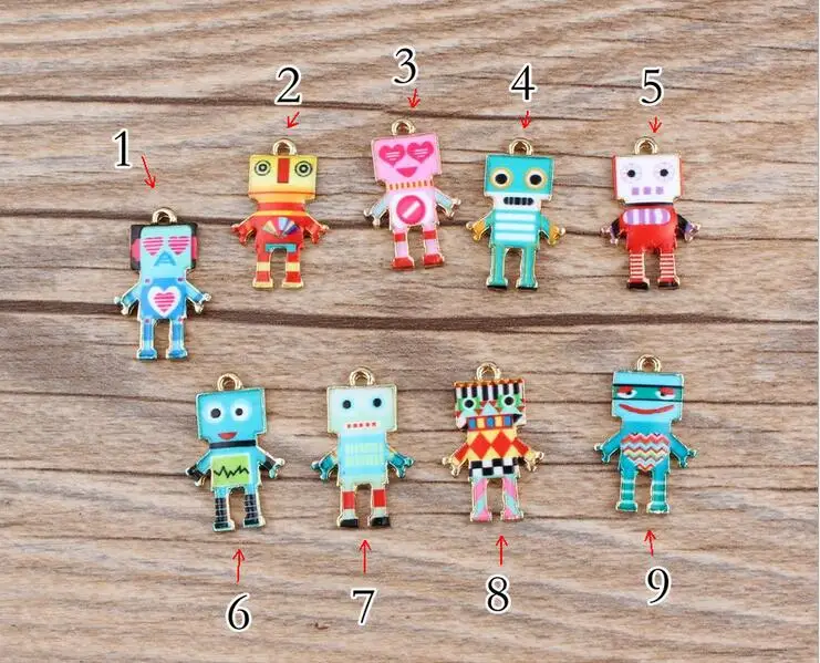 100Pcs Mixed Cartoon robot DIY Metal Charms Pendants Earrings Jewelry Making QQ272
100Pcs Mixed Cartoon robot DIY Metal Charms Pendants Earrings Jewelry Making QQ272