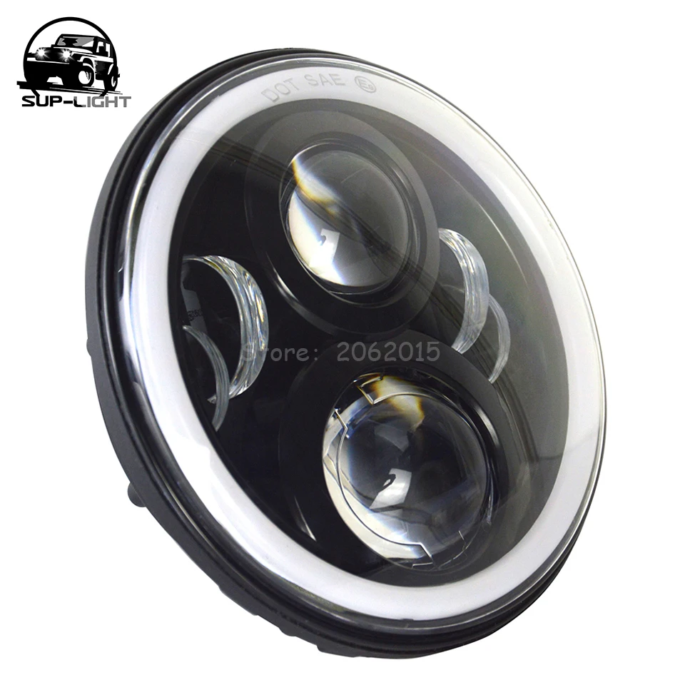 pair 7 inch 60W led Headlight with halo ring angel eyes white amber signal headlamp for JEEP Wrangler 12V DC
pair 7 inch 60W led Headlight with halo ring angel eyes white amber signal headlamp for JEEP Wrangler 12V DC