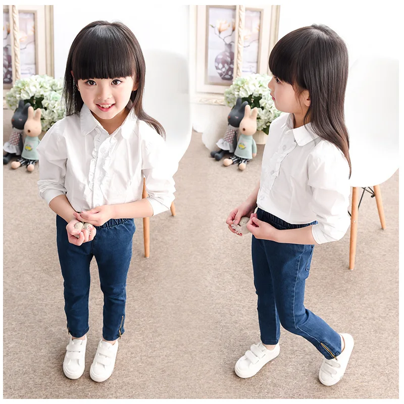 Girls' Jeans Pencil Pants Pants Spring Children Tide Side Zipper Jeans Render Long Pants 2-8 Ages
Girls' Jeans Pencil Pants Pants Spring Children Tide Side Zipper Jeans Render Long Pants 2-8 Ages