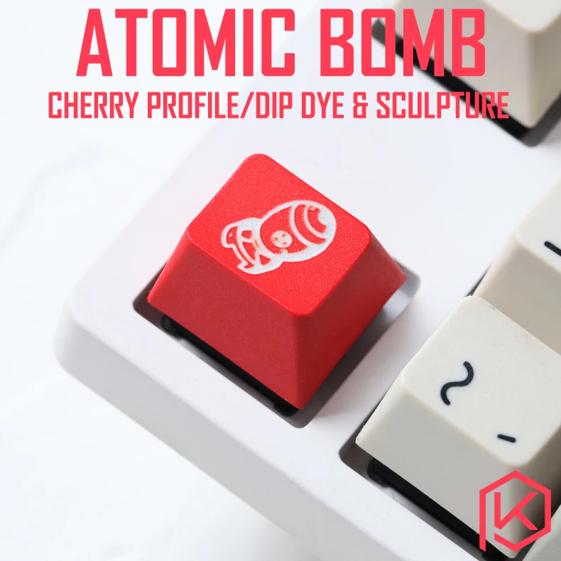Novelty cherry profile dip dye and sculpture pbt keycap for mechanical keyboards Dye Sub legends atomic fallout 4 red white
Novelty cherry profile dip dye and sculpture pbt keycap for mechanical keyboards Dye Sub legends atomic fallout 4 red white