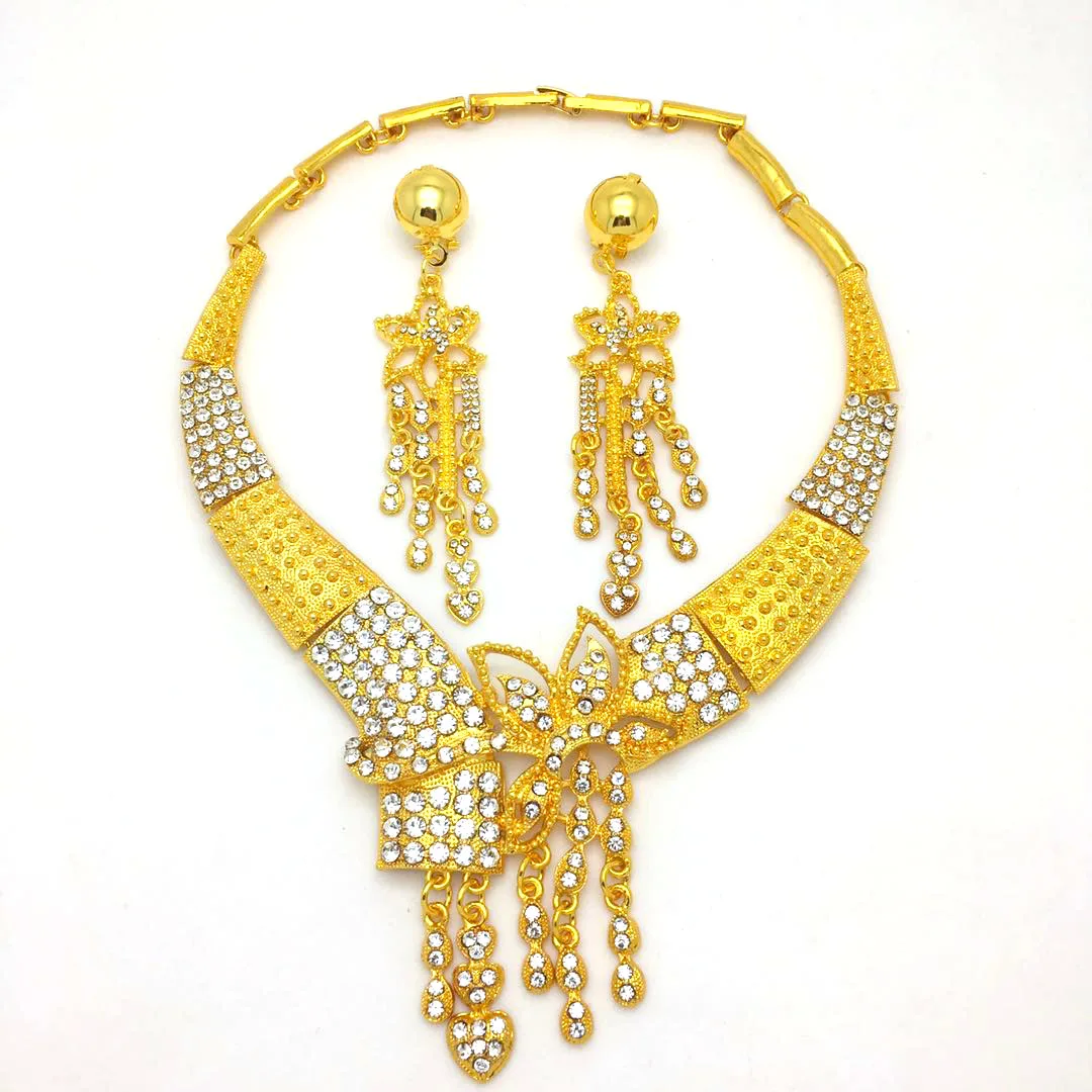 New 2019 Fashion Elegant Square Necklace Jewelry Sets Crystal Flower Necklace Bracelet Earrings African Wedding Jewelry Set
New 2019 Fashion Elegant Square Necklace Jewelry Sets Crystal Flower Necklace Bracelet Earrings African Wedding Jewelry Set