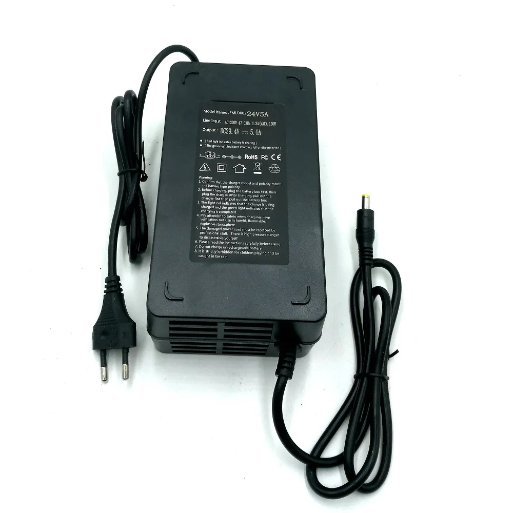 29.4V 5A Li-ion lithium Battery charger with DC head for 24V Lithium Li-ion e bike e bicycle electric battery bike battery
29.4V 5A Li-ion lithium Battery charger with DC head for 24V Lithium Li-ion e bike e bicycle electric battery bike battery