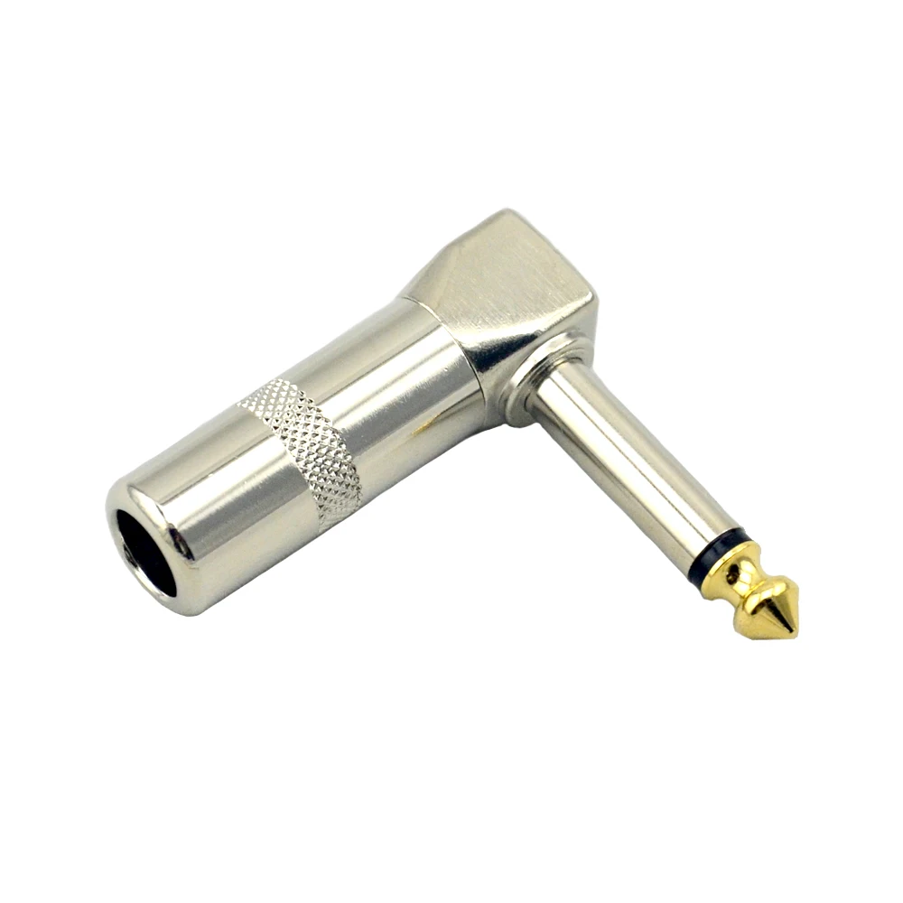 10pcs/lot Audio 1/4" Right Angle 6.35mm Plugs TS male Mono guitar plug connector for guitar AMP cable
10pcs/lot Audio 1/4" Right Angle 6.35mm Plugs TS male Mono guitar plug connector for guitar AMP cable