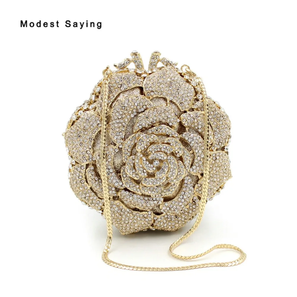 Luxury Gold Bling Rhinesone Handbags for Wedding Party 2022 Women Flowers Crystal Evening Purse Dolly Bags Wedding Accessories
Luxury Gold Bling Rhinesone Handbags for Wedding Party 2022 Women Flowers Crystal Evening Purse Dolly Bags Wedding Accessories